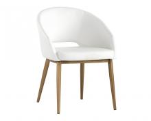  103037 - THATCHER DINING ARMCHAIR - CHAMPAGNE GOLD - SNOW