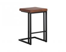  104957 - BOONE COUNTER STOOL - BLACK - BRAVO COGNAC