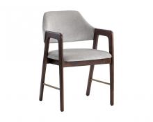  105210 - MILTON DINING ARMCHAIR - SMOKE ACACIA - POLO CLUB STONE