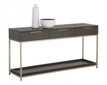  105889 - REBEL CONSOLE TABLE WITH DRAWERS  - GOLD - CHARCOAL GREY