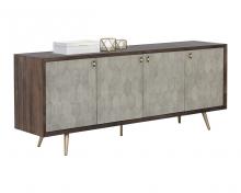  106145 - ANISTON SIDEBOARD - LARGE - DARK MANGO - TAUPE SHAGREEN