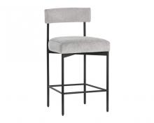  106514 - SENECA COUNTER STOOL - BLACK - POLO CLUB STONE