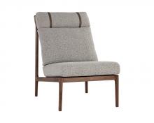  107099 - ELANOR LOUNGE CHAIR - WALNUT - ALTRO CAPPUCCINO