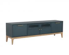  108686 - RIVERO MEDIA CONSOLE AND CABINET - TEAL