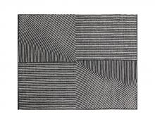  108745 - SERENE HAND-WOVEN RUG - BLACK / WHITE - 8' X 10'