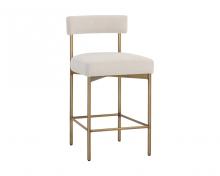  109135 - SENECA COUNTER STOOL - ANTIQUE BRASS - DANNY IVORY