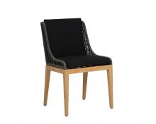  109518 - SORRENTO DINING CHAIR - NATURAL - REGENCY BLACK