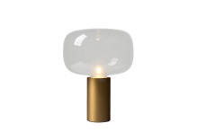 Mobital ALT-GLOW-CLEA-TALL9 - GLOW    Table Lamp Tall Clear Glass Matte Brass Frame
