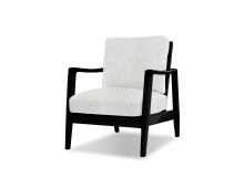 Mobital LCH-CRAF-BLAC-VABE - CRAFTSMAN      Lounge Chair Vanilla Bean  Fabric  Fabric / Black Ash Wood frame