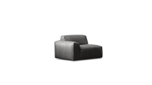 Mobital SEC-BOON-IORE-LAF - BOONE      LAF Chair Iron Ore Full Natural Grain Semi Aniline Leather