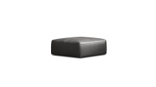 Mobital SEC-BOON-IORE-OTTOM - BOONE      Ottoman Iron Ore Full Natural Grain Semi Aniline Leather