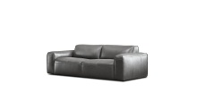 Mobital SOF-BOON-IORE-LEATH - BOONE      Sofa Iron Ore Full Natural Grain Semi Aniline Leather