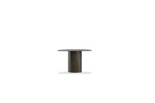 Mobital WEN-ARGO-MARR-PCBRO - ARGON      End Table Fantasia Marrone Metallo Ceramic Top Bronze Powder Coated Base