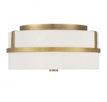  M60065NB - 2-Light Ceiling Light in Natural Brass