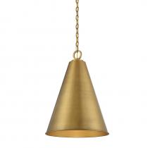  M70112NB - 1-Light Pendant in Natural Brass