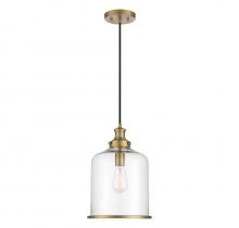  M70120NB - 1-Light Pendant in Natural Brass