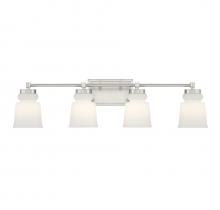  M80059BN - 4-Light Bathroom Vanity Light in Brushed Nickel