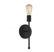  M90005MBK - 1-Light Wall Sconce in Matte Black