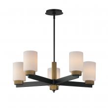  32655SWBKAB - Ruffles-Single-Tier Chandelier