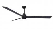  AK-BK-BK-72 - Alessandra 3-blade transitional ceiling fan in matte black finish with matte black blades. Optimiz