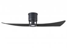  LW-BK-BK - Lindsay ceiling fan in Matte Black finish with 52" solid matte black wood blades and eco-frien