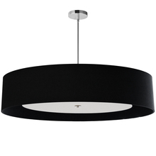  HEL-406P-PC-BW - 6LT Helena Pendant PC, BK w/WH Diffuser