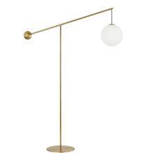  HOL-1061F-AGB - 1 LT Incandescent Floor Lamp, AGB w/ Opal Glass