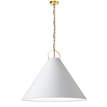  PCN-321P-AGB-790 - 1LT Incand Pendant, AGB w/ WH Shade