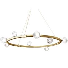  PRN-4212C-AGB - 12LT Halogen Chandelier, AGB w/ Clear Gls