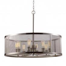  10229 BN - Mesh 30" Drum Chandelier