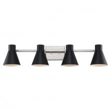  22384 BK-BN - Vanity Lighting Black/Brushed Nickel