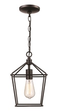  30261 BK - Lacey Too 1-Light Lantern Pendant