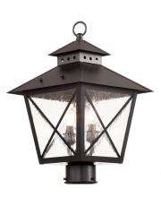  40173 BK - 2LT-POST LANTERN- X- SEEDED-BK