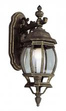  4053 BK - Francisco 1-Light Outdoor Beveled Glass Coach Wall Lantern