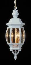  4066 BC - Parsons 3-Light Traditional French-inspired Outdoor Hanging Lantern Pendant with Chain