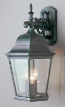  51002 RT - Classical Collection, Traditional Metal and Beveled Glass, Armed Wall Lantern Light