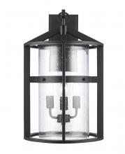  51682 BK - Prado 3 - Light Outdoor Wall Sconce