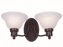  6542 WB - Perkins 2-Light Armed Indoor Wall Sconce with Glass Bell Shades