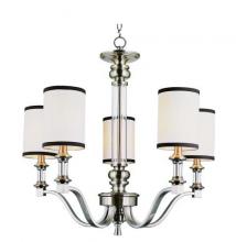  7975 BN - 5LT CHANDELIER-W/SHADES-(LDH-2