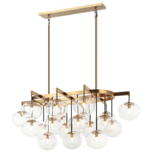 Matteo C38119AG - Bulbus Aged Gold Brass Pendant