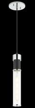 Matteo C61201MBCH - Tubo Matte Black + Chrome Pendant