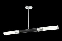 Matteo C61202MBCH - Tubo Matte Black + Chrome Pendant