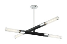 Matteo C61204MBCH - Tubo Matte Black + Chrome Pendant