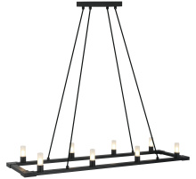 Matteo C75208MB - Cascadian Matte Black Chandelier