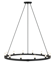 Matteo C75212MB - Cascadian Matte Black Chandelier