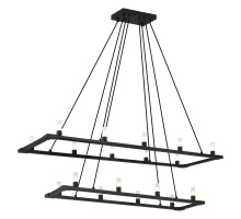 Matteo C75218MB - Cascadian Matte Black Chandelier