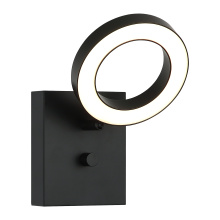 Matteo S12801BK - Realm Black Wall Sconce