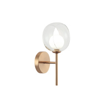 Matteo W60601AGCL - Delcia Aged Gold Brass Wall Sconce