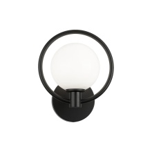 Matteo W71301BKOP - Averley Black Wall Sconce