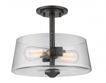  428SF2-OB - 2 Light Semi Flush Mount